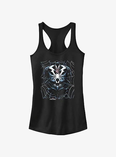 Marvel Spider-Man 2 Game Spider-Man Venom Web Girls Tank