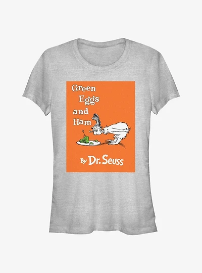Dr. Seuss Green Eggs and Ham Book Cover Girls T-Shirt