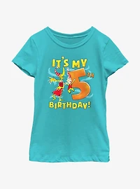 Dr. Seuss It's My 5th Birthday Youth Girls T-Shirt