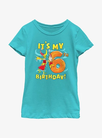 Dr. Seuss It's My 6th Birthday Youth Girls T-Shirt