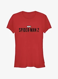 Marvel Spider-Man 2 Game Black Logo Girls T-Shirt