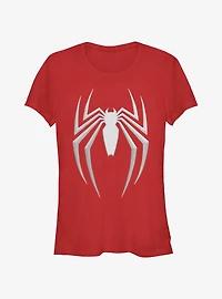 Marvel Spider-Man 2 Game Gray Spider Icon Girls T-Shirt
