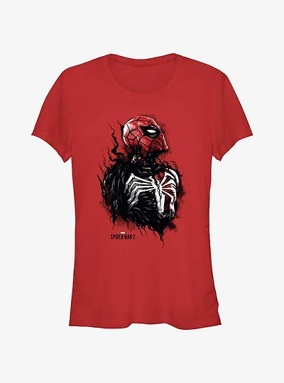 Marvel Spider-Man 2 Game Spider-Man Venom Transformation Girls T-Shirt