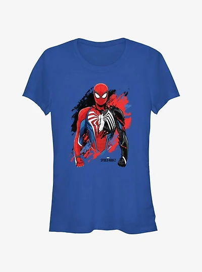 Marvel Spider-Man 2 Game Spider-Man Venom Morph Girls T-Shirt