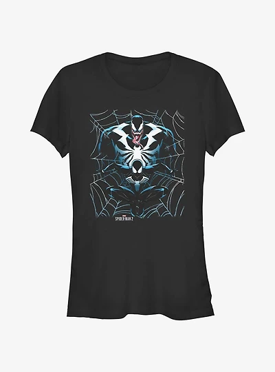 Marvel Spider-Man 2 Game Spider-Man Venom Web Girls T-Shirt