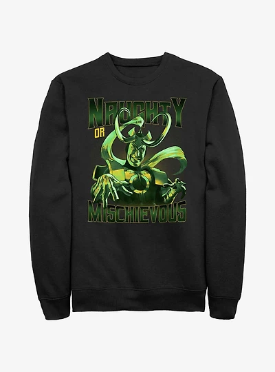 Marvel Loki Naughty Or Mischievous Sweatshirt