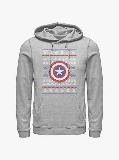 Marvel Captain America Ugly Holiday Hoodie