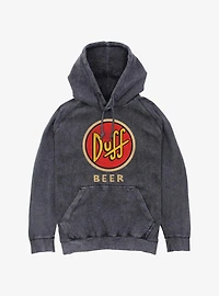The Simpsons Vintage Duff Beer Mineral Wash Hoodie