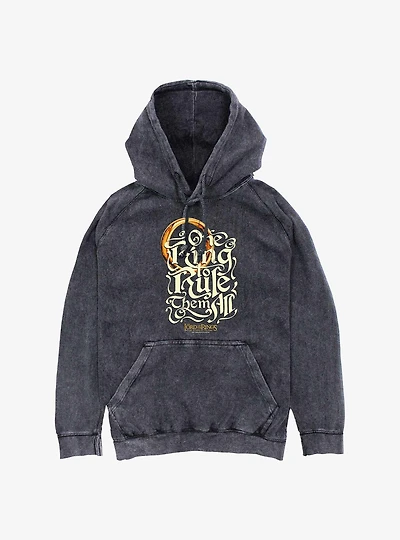 The Lord Of The Rings One Ring To rule Them All Mineral Wash Hoodie