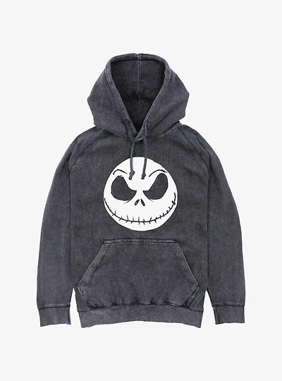 The Nightmare Before Christmas Big Face Jack Mineral Wash Hoodie