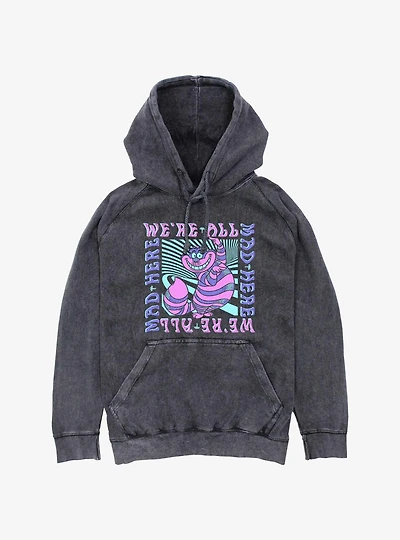 Disney Alice In Wonderland We're All Mad Here Mineral Wash Hoodie