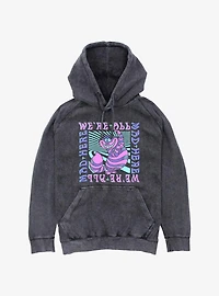 Disney Alice In Wonderland We're All Mad Here Mineral Wash Hoodie