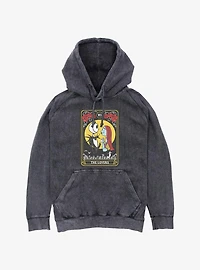 The Nightmare Before Christmas Jack & Sally The Lovers Tarot Mineral Wash Hoodie