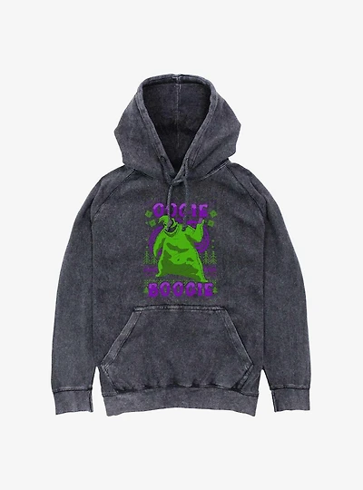 Disney Nightmare Before Christmas Oogie Boogie Ugly Holiday Mineral Wash Hoodie