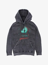 Indiana Jones Treasure Chase Mineral Wash Hoodie Hot Topic Web Exclusive