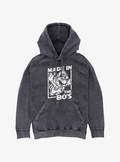 Mario Made In The 80s Mineral Wash Hoodie