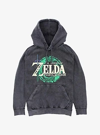 The Legend Of Zelda: Tears Of The Kingdom Logo Mineral Wash Hoodie
