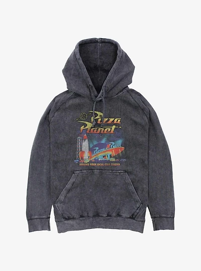 Disney Pixar Toy Story Pizza Planet Mineral Wash Hoodie