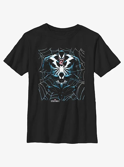 Marvel Spider-Man 2 Game Venom Web Youth T-Shirt