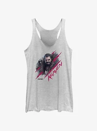 Marvel Spider-Man 2 Game Kraven Scratch Portrait Womens Tank Top
