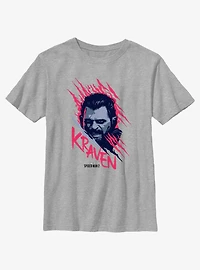 Marvel Spider-Man 2 Game Kraven Face Youth T-Shirt