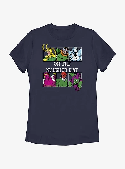 Marvel On The Naughty List Womens T-Shirt