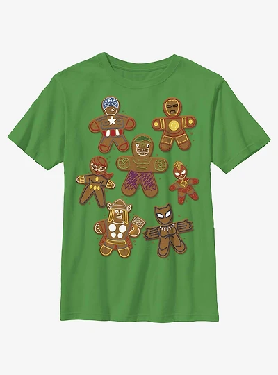 Marvel Avengers Gingerbread Cookies Youth T-Shirt