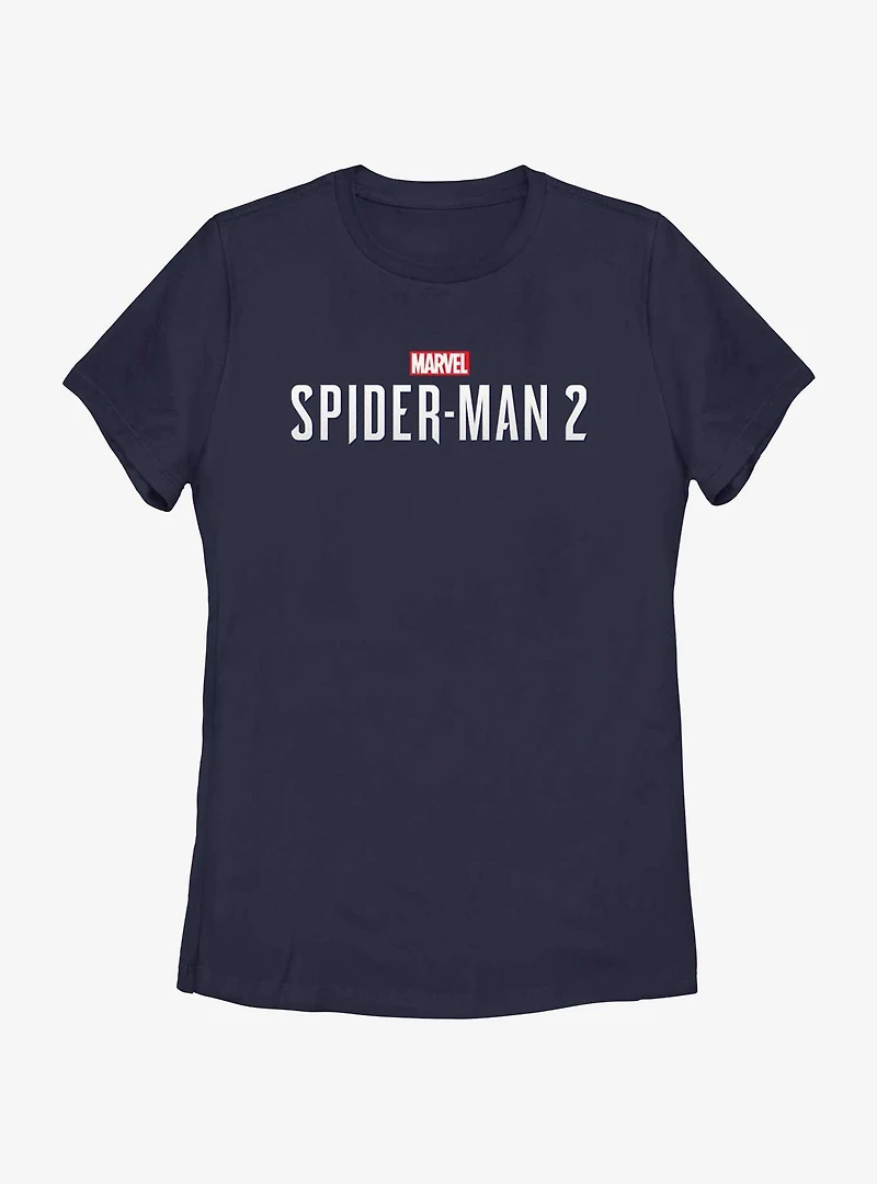 Marvel Spider-Man 2 Game Logo Womens T-Shirt