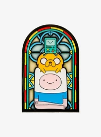 Adventure Time BMO, Jake, & Finn Stained Glass Portrait Enamel Pin - BoxLunch Exclusive