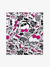 Monster High Skulls Throw Blanket