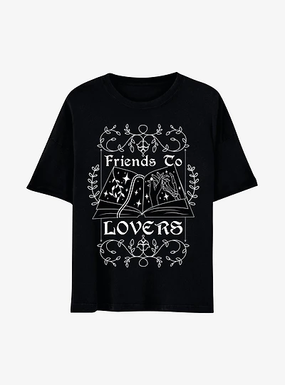 Friends To Lovers Book Boyfriend Fit Girls T-Shirt