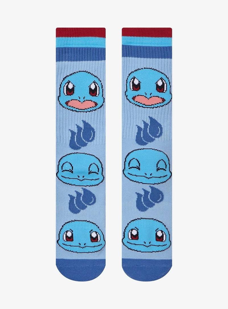 Pokémon Squirtle Faces Crew Socks - BoxLunch Exclusive