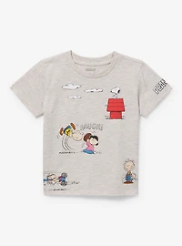 Peanuts Charlie Brown and Friends Puff Print Toddler T-Shirt — BoxLunch Exclusive