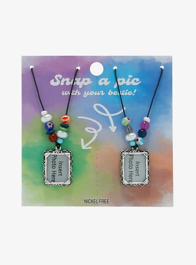 Photo Frame Best Friend Necklace Set