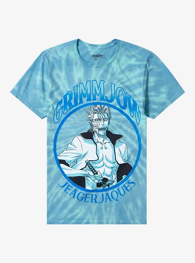 BLEACH Grimmjow Tie-Dye Boyfriend Fit Girls T-Shirt
