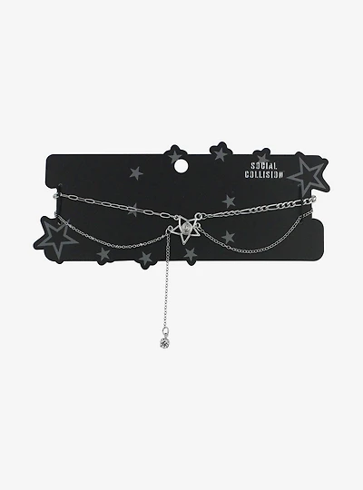 Social Collision Star Chain Choker