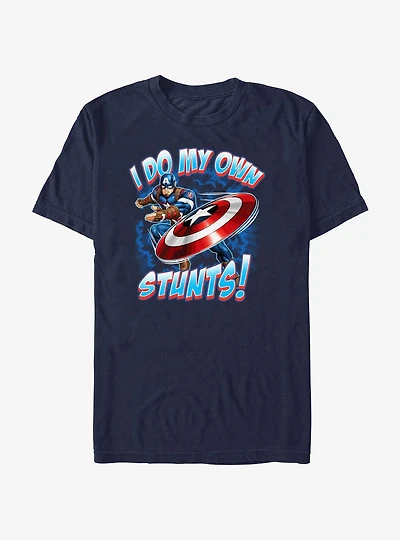 Marvel Captain America I Do My Own Stunts T-Shirt