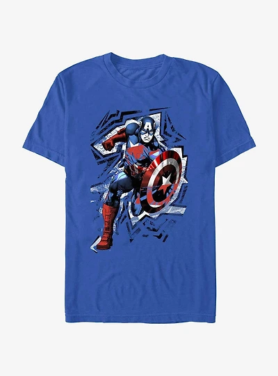 Marvel Captain America Half Toned Captain T-Shirt