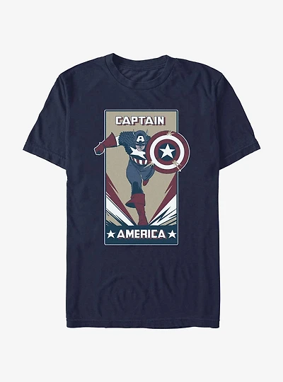 Marvel Captain America Deco Captain T-Shirt