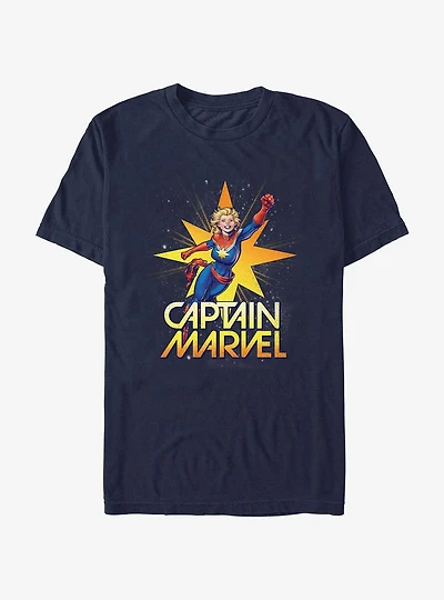 Marvel Captain Marvel Star Burst T-Shirt