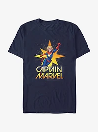 Marvel Captain Marvel Star Burst T-Shirt