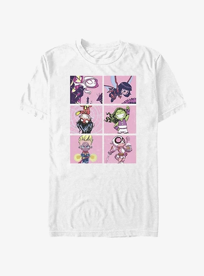 Marvel Avengers Chibi Girls Team T-Shirt