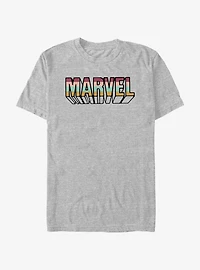Marvel Logo 3D Rainbow T-Shirt