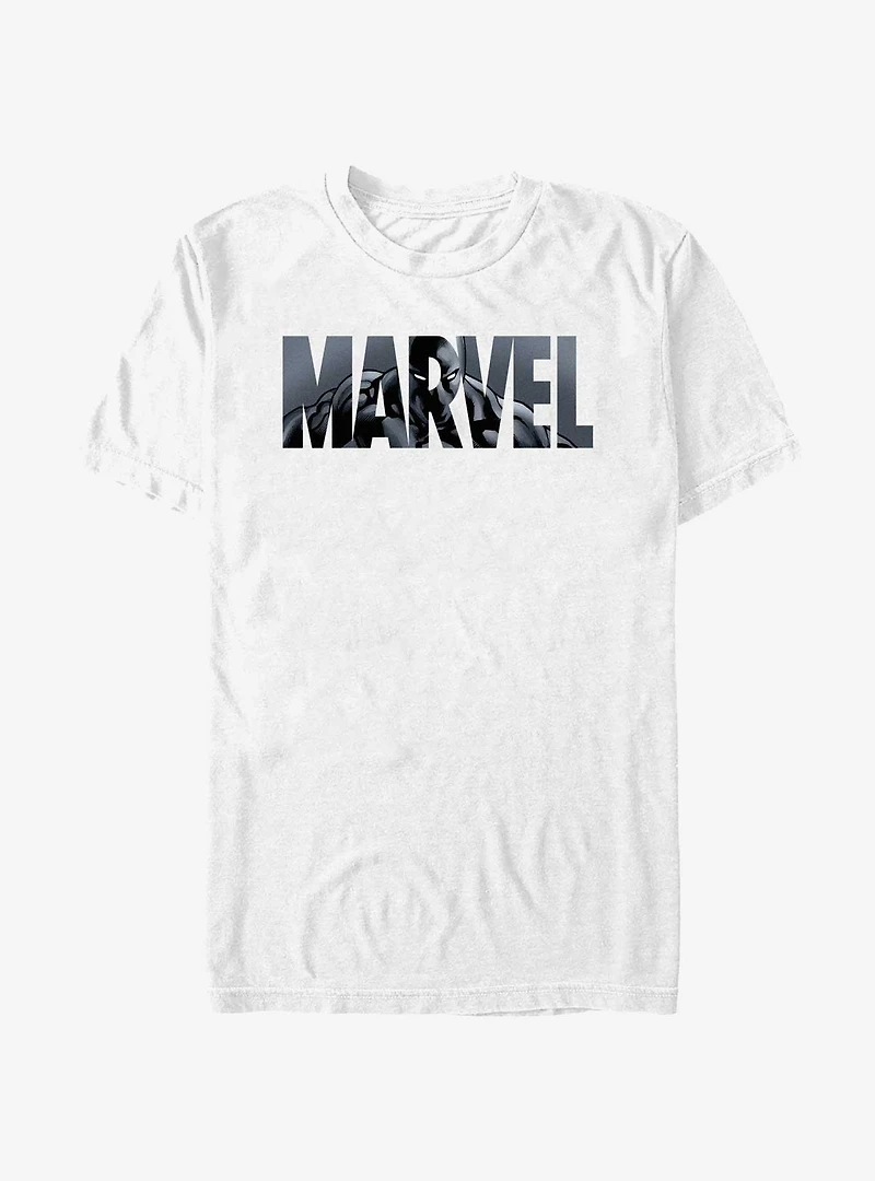 Marvel Black Panther Logo Fill T-Shirt