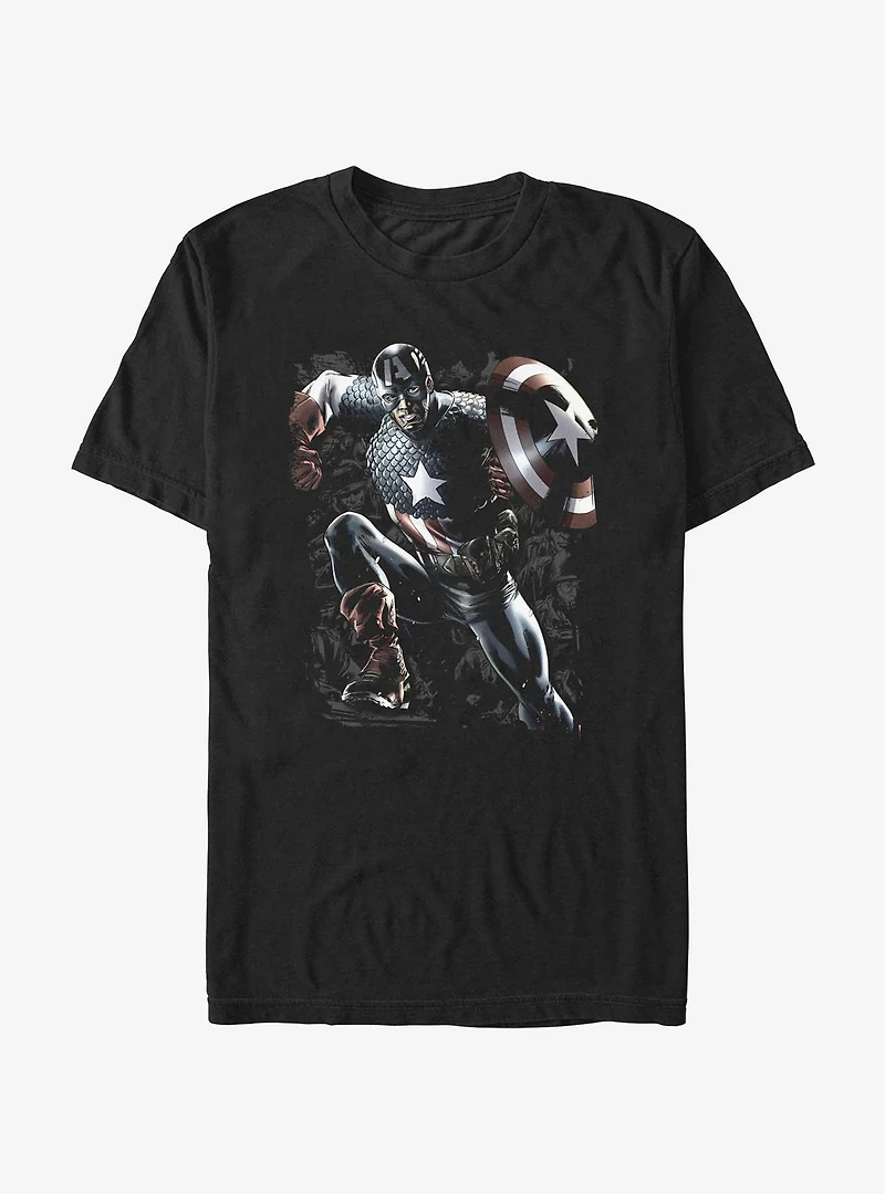 Marvel Captain America Normandy Invasion T-Shirt