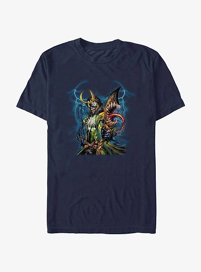 Marvel Loki Venom Loki Lightning T-Shirt