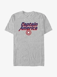 Marvel Captain America Blocked Letters T-Shirt