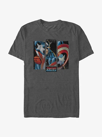 Marvel Captain America Captain Panels T-Shirt