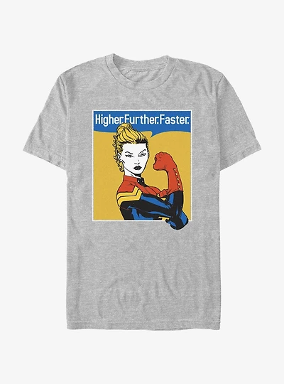 Marvel Captain Marvel 90S Flex T-Shirt