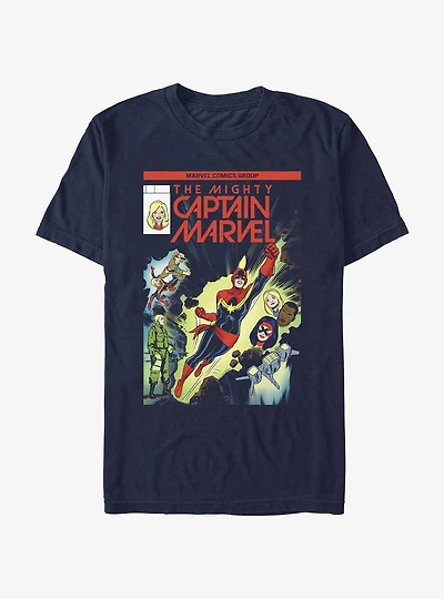Marvel Captain Marvel Fly Cover T-Shirt